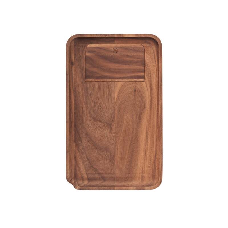 Marley Natural Black Walnut Rolling Tray